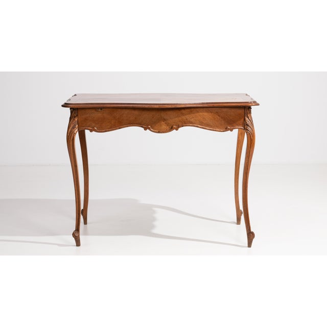 Louis XV Side Table with Single Drawer in Original Patina, Rococo Style, France, 19th Century For Sale - Image 12 of 16