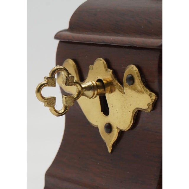 Traditional Virginia Metalcrafters Colonial Williamsburg Mahogany Tea Caddy For Sale - Image 3 of 11