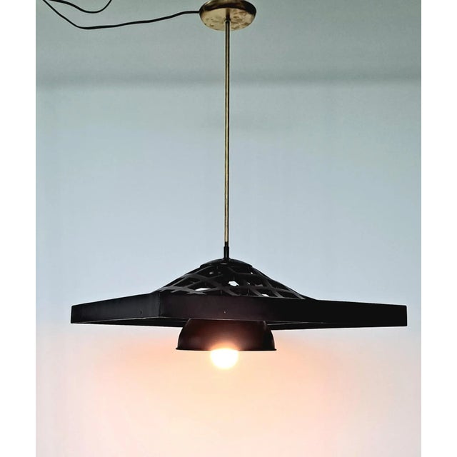 Mid-Century Modern 1980s Italian Contemporary Chandelier by Gimo Fero For Sale - Image 3 of 9