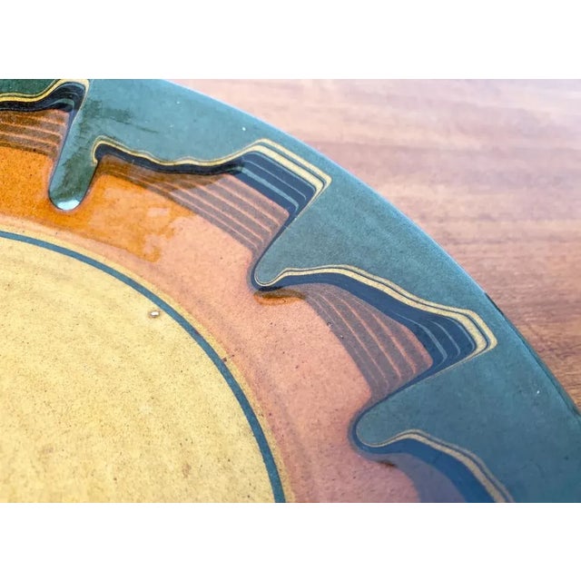 Green Mid-Century Wall Plaque Plate, 1960s For Sale - Image 8 of 10