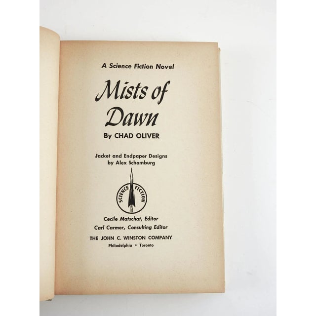 Mid-Century Modern 1952 Mists of Dawn by Chad Oliver 1st Edition Science Fiction Book For Sale - Image 3 of 4