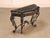 High Quality Coastal Style Maitland Smith Console Table Featuring An Elegant Black Marble Top With Decorative Inlaid...
