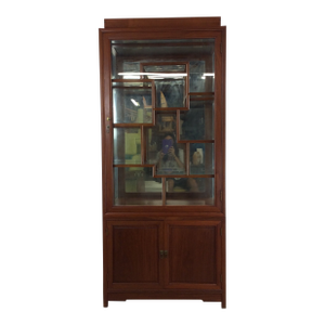 Mid Century Modern Lighted Display Cabinet Made in Japan