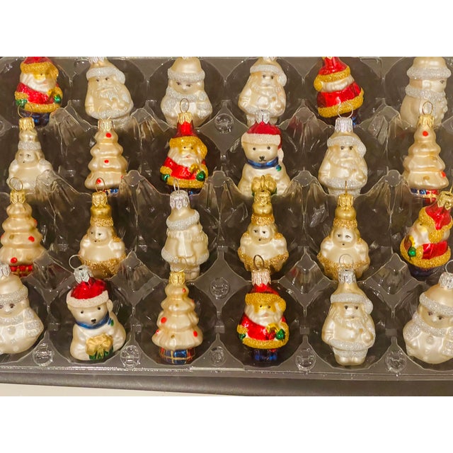 1970s Set of 24, Vintage Mini German Christmas Figurines For Sale - Image 4 of 4
