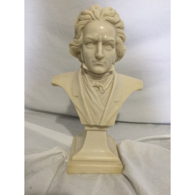 1950s Ludwig Van Beethoven Plaster Bust For Sale - Image 9 of 9