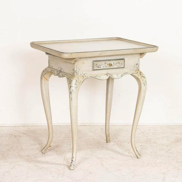 Antique Swedish Side Table Tea Table With Painted Finish For Sale - Image 13 of 13