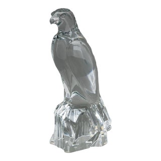 Baccarat Crystal Falcon Sculpture For Sale
