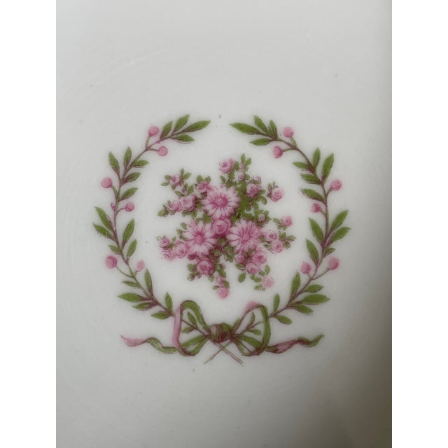 Antique Limoges Rose Swag Souffle Dish With Gold Accents by Charles Ahrenfeldt For Sale In Las Vegas - Image 6 of 10