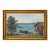 Bo Von Schwerin Cabin by the Lake Oil on Canvas For Sale