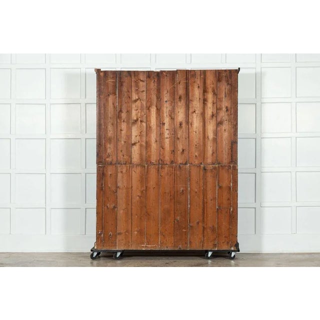 English Ebonised Glazed Pine Dresser or Bookcase, 1890 For Sale - Image 11 of 12