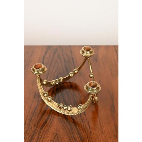 Brass Candleholder by Tanini For Sale - Image 3 of 8