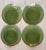 Green Set of 4 Vintage Green Glass Lunch or Salad Plates For Sale - Image 8 of 9