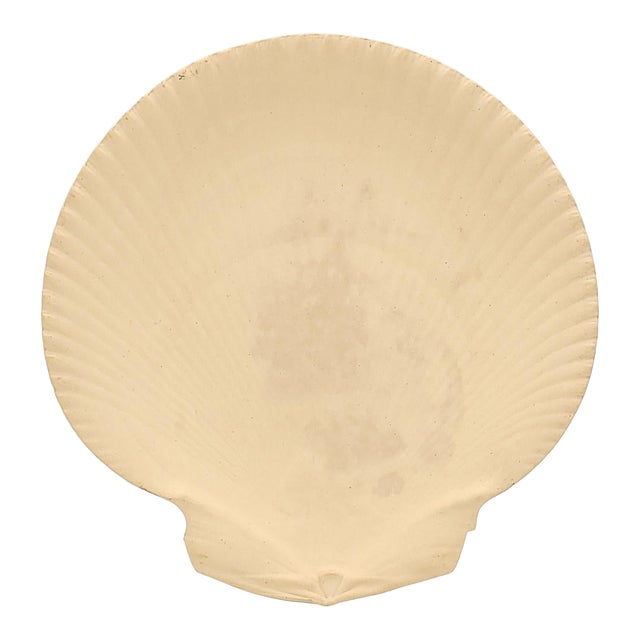 Wedgwood Caneware Scallop-Shaped Plate, Unglazed, Circa 1880 For Sale
