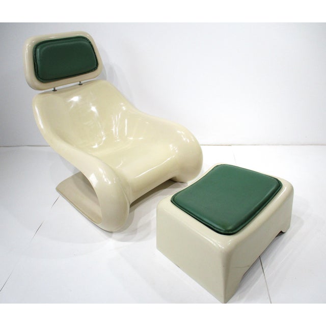 Space Age Targa Lounge Chair and Ottoman in the Style of Klaus Uredt For Sale - Image 12 of 12