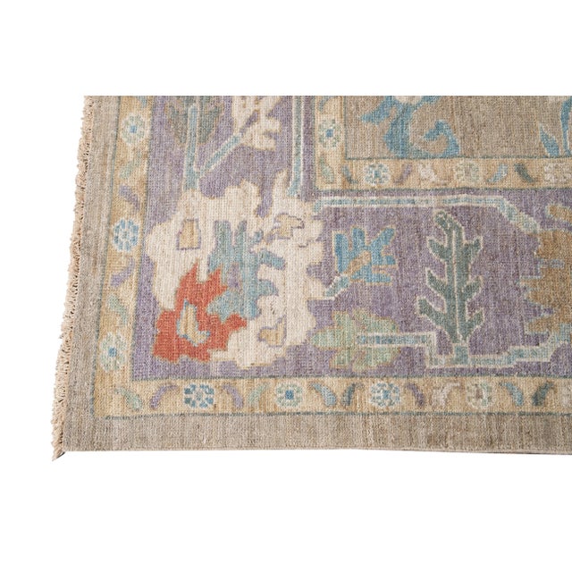 Contemporary 21st Century Modern Sultanabad Wool Rug For Sale - Image 3 of 11