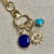 Created in 18 karat yellow gold Lapis lazuli 3.50 carats approx. Turquoise 1 carat approx. Diamonds 0.10 carat approx....