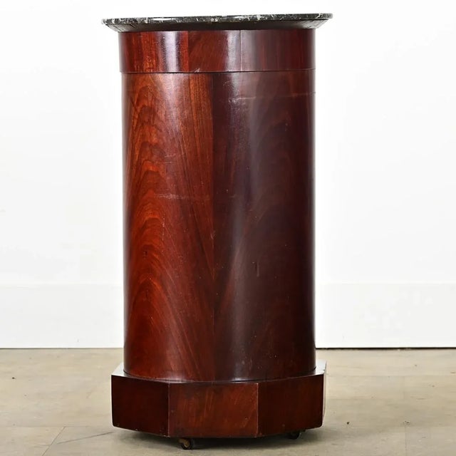 Auburn French 19th Century Mahogany Bedside Table Cabinet For Sale - Image 8 of 10