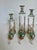 Vintage Set of 3 Hand-Blown Glass Perfume Apothecary Bottles and Stoppers For Sale - Image 11 of 11