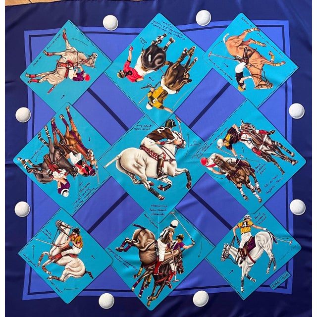The Hermès "Hermès Cup Palm Beach" scarf, also known as Monde du Polo – Hermès Cup Palm Beach, is a distinguished design...