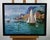 Oil painting Pier in Front of the City Yuriy Suprunchuk is a refined coastal landscape that captures the peaceful elegance...