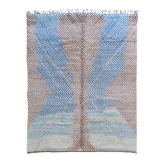 Contemporary Moroccan Wool Rug - 10.1 X 7 Ft For Sale