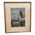 1960s Mediterranean Coastal & Village Scenes Original Watercolor in Custom Silver Leaf Frame - Unknown Artist For Sale