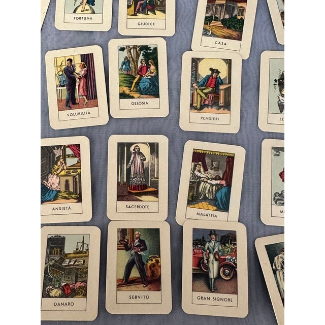 Vintage Italian Fortune Telling Tarot Playing Cards For Sale - Image 10 of 17