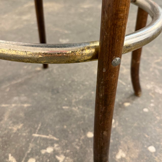 Set of 5 Thonet Bentwood Barstools For Sale - Image 10 of 12