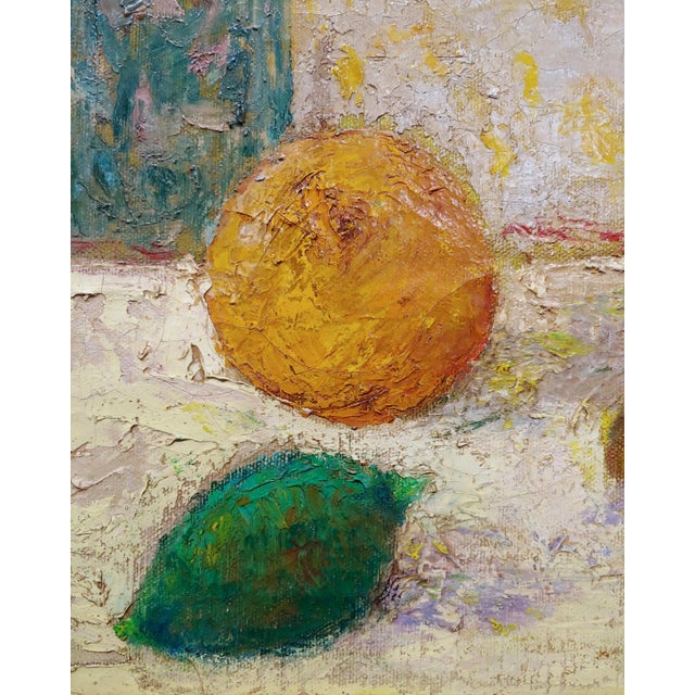 Max Michel Agostini - Still Life Centerpiece of Fruits -Oil Painting For Sale In Los Angeles - Image 6 of 10