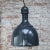 Vintage Industrial Blue Enamel Pendant Lamp, 1950s For Sale - Image 4 of 5