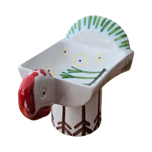 Perfect MCM sculpture / serving dish. Would look great with cranberries at Thanksgiving or snacks or dip any time