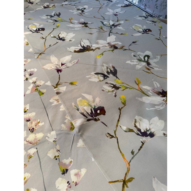 Beautiful Romo Magnolia Print Custom Oval/Round Tablecloth For Sale - Image 12 of 12