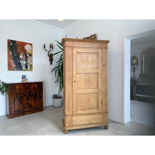 Rustic Farmhouse Wardrobe in Wood For Sale - Image 6 of 10