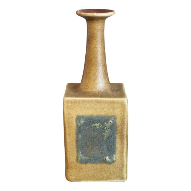Italian Vintage Ceramic Bottle by Bruno Gambone, 1980s For Sale