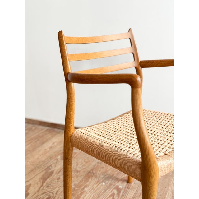 Mid-Century Modern Danish Model 62 Armchair in Oak by Niels O. Møller for J.L. Møllers, 1960s For Sale - Image 9 of 18