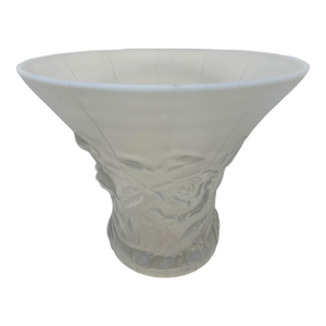 Antique Rene Lalique Style Barolac Art Deco Opalescent Bowl Centerpiece 1930s