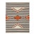 9x12 Modern Navajo-Inspired Geometric Wool Rug– Terracotta, Black & Cream For Sale