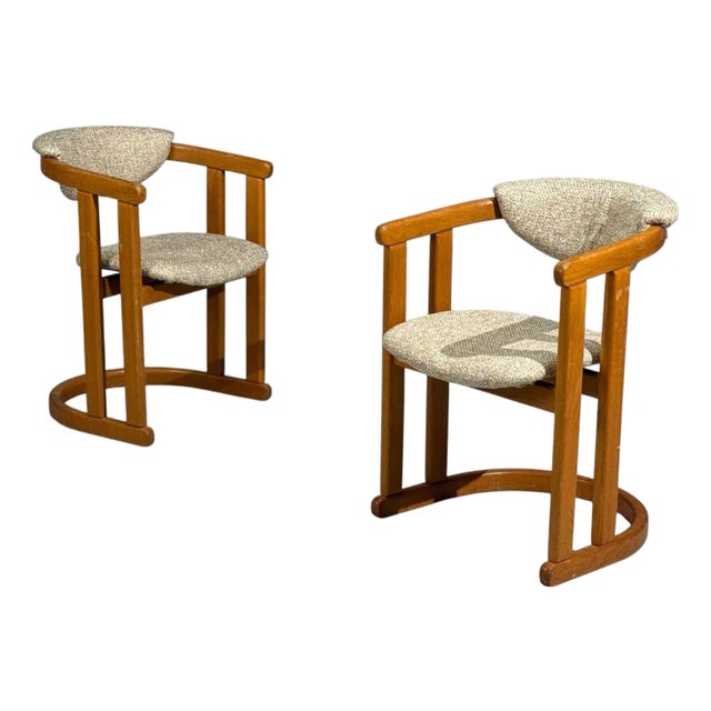 German Modern, Occasional Chairs, Tweed, Beech, Germany, 1960s For Sale