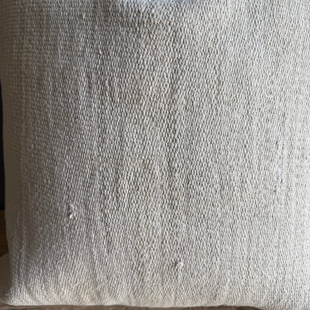 Vintage Rug Pillow Cover With Original Seams For Sale In Los Angeles - Image 6 of 7