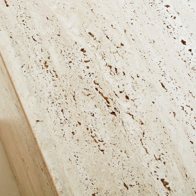 Large Travertine Cube Coffee Table, 1970s Chairish