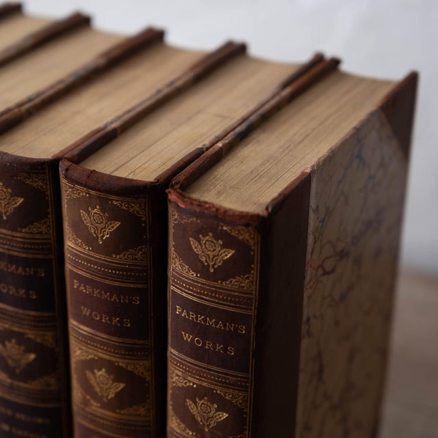 1900 - 1909 Parkman's Works, Ten Volumes in Three-Quarter Leather, 1905 For Sale - Image 5 of 8