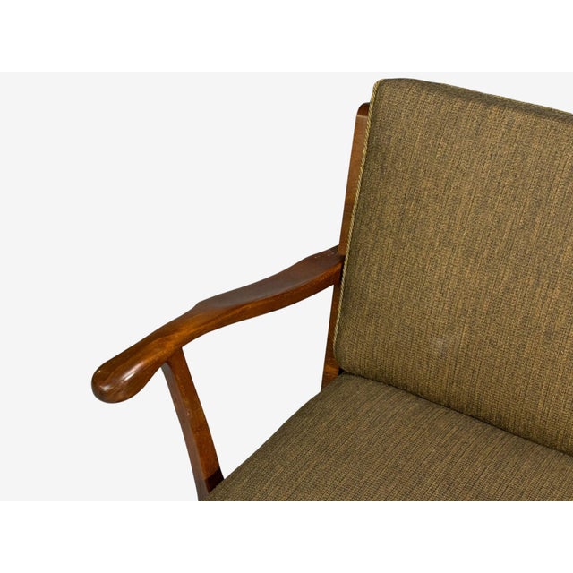 1940s Svante Skogh, Sofa, Beech, Fabric, Sweden, 1940s For Sale - Image 5 of 12