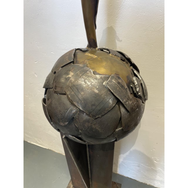 Rainer Sieben, Vagant Sculpture, 1980s, Bronze & Iron For Sale - Image 3 of 6