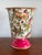 Colorful cachepot with tropical parrots perched on bamboo branches. Add a splash of color to your decor! Can easily be...