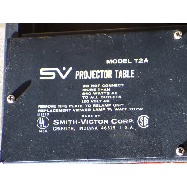 Vintage Sunset Folding Sv Projector Table Light Up Checkers Board Game Table For Sale - Image 16 of 16