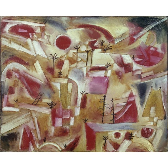 Paul Klee, Rock Landscape Palms And Firs, Archival Pigment Print, Framed For Sale - Image 3 of 3