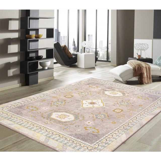 Pasargad Home Khotan Camel Wool Area Rug- 9' 3'' X 11'11'' For Sale In New York - Image 6 of 6