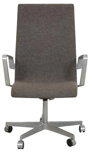 Oxford Office Chair in Grey Hallingdal Fabric by Arne Jacobsen, 2000s