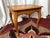 American Vintage Colonial Revival Solid Oak End Table With Queen Anne Legs For Sale - Image 3 of 12
