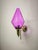 Brass Wall Lamp with Lilac Murano Glass, 1950s, in Very Good conditions. Designed 1950 to 1959 Up to 250V (Europe/UK...